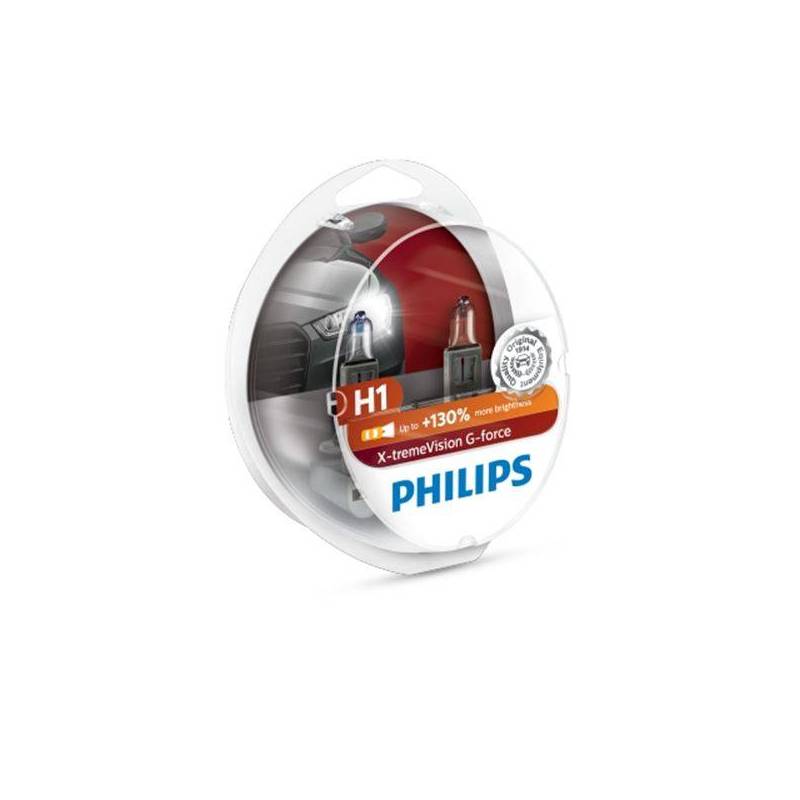 2 Ampoules Philips Premium X-TREME VISION G-FORCE H1