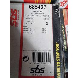 Kit de frein montage GM pour OPEL Astra Corsa - Ref SBS 685427